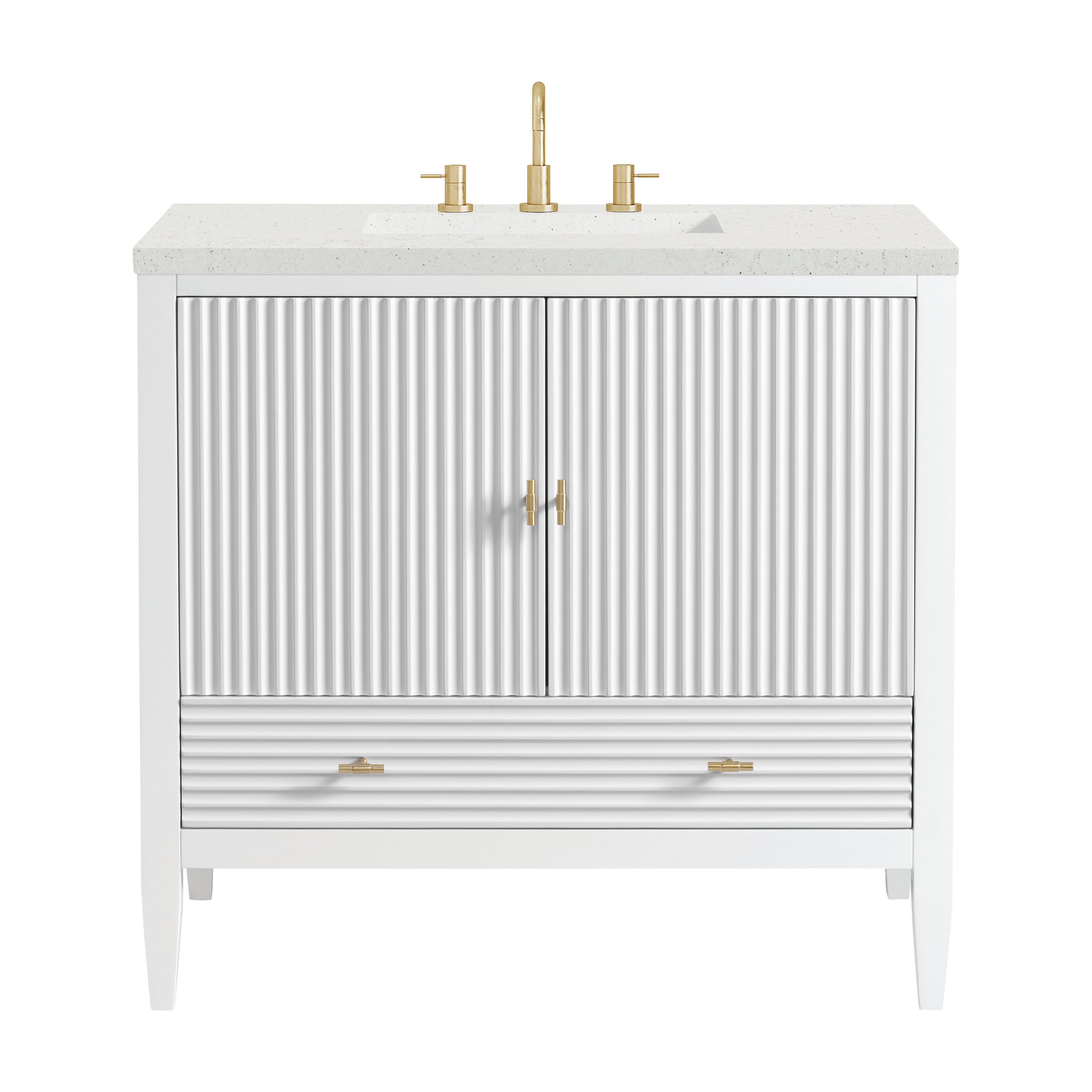 James Martin Vanities Myrrin 36" Vanity - Bright White