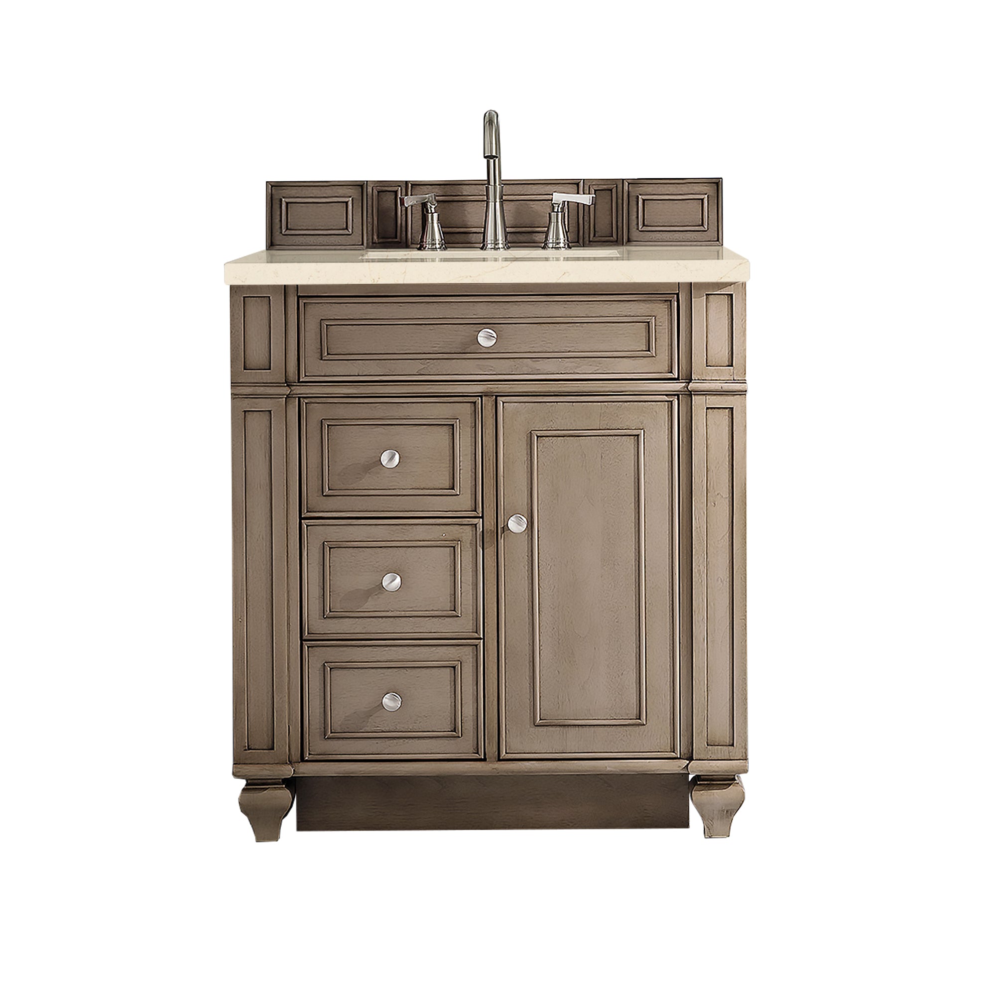 James Martin Vanities Bristol 30" Single Vanity - Whitewashed Walnut