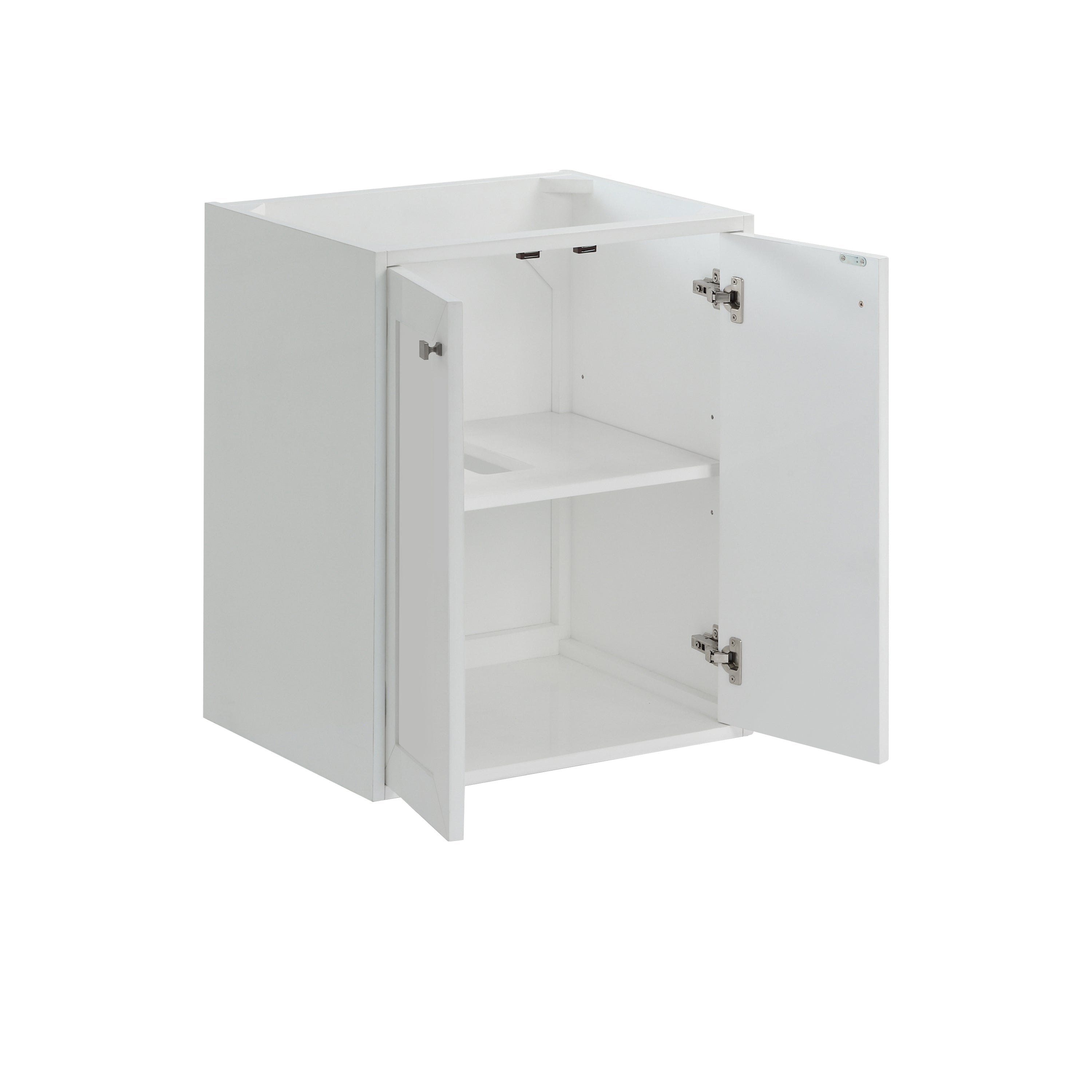 glossy white vanity