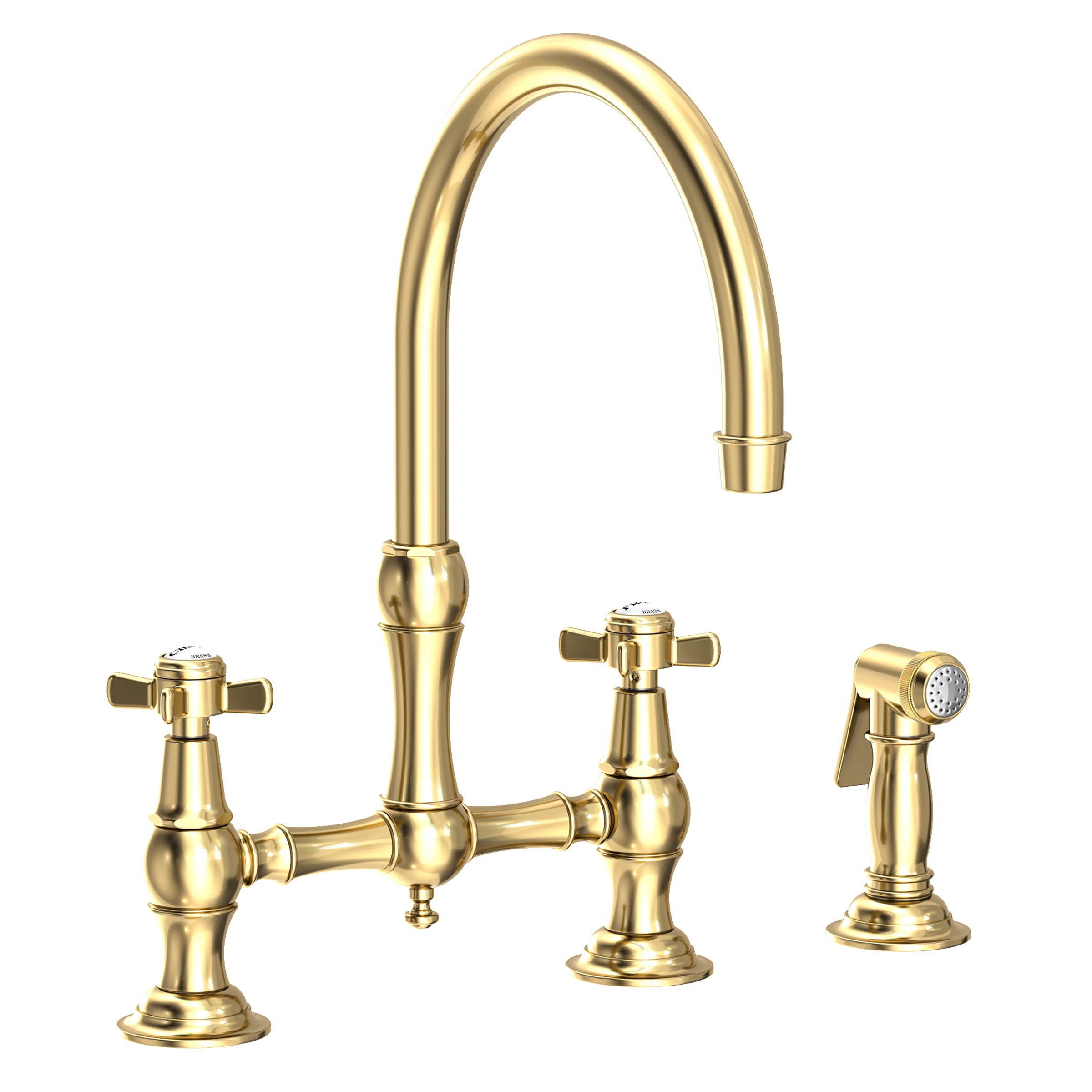 Newport Brass Fairfield Kitchen Bridge Faucet with Side Spray