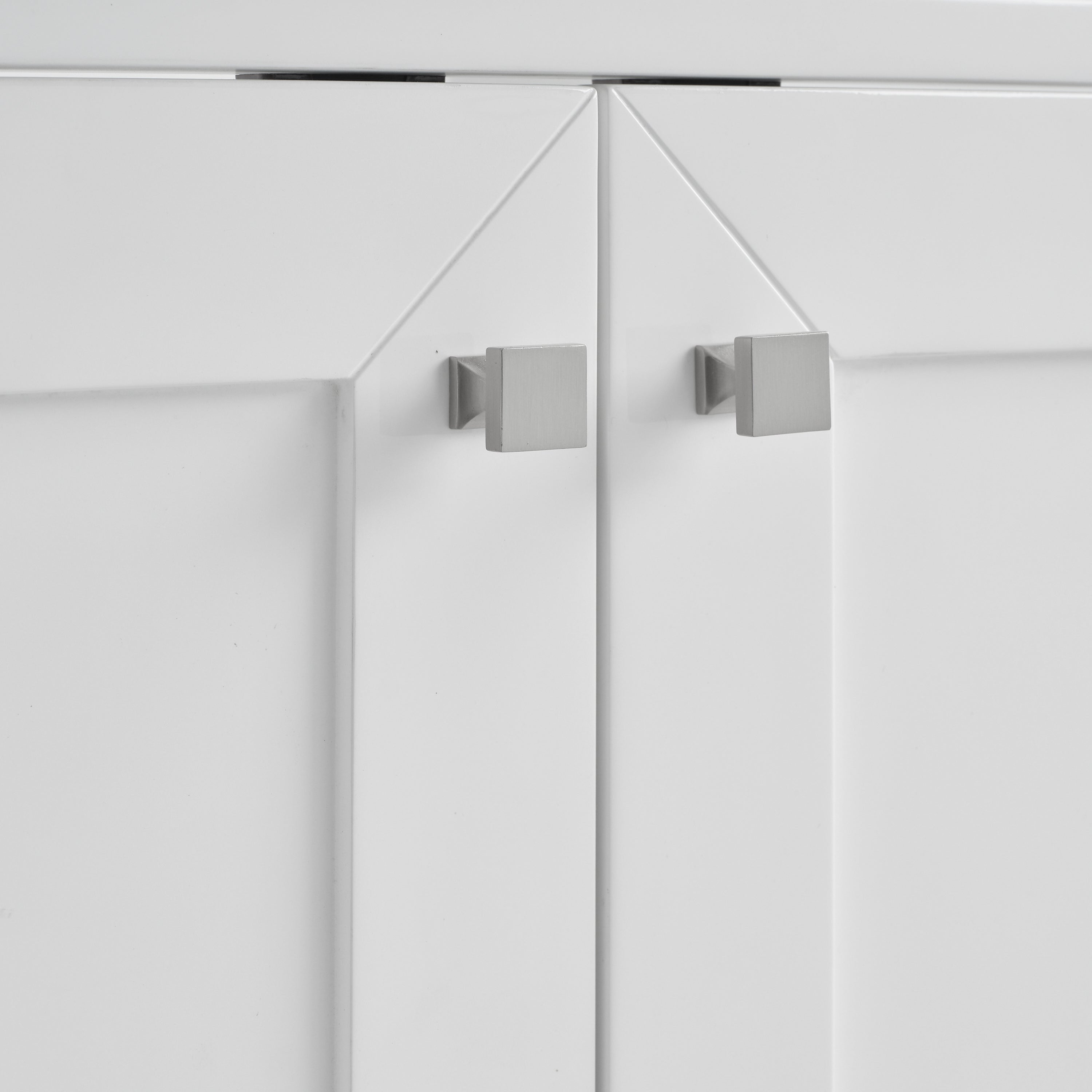 glossy white Vanity