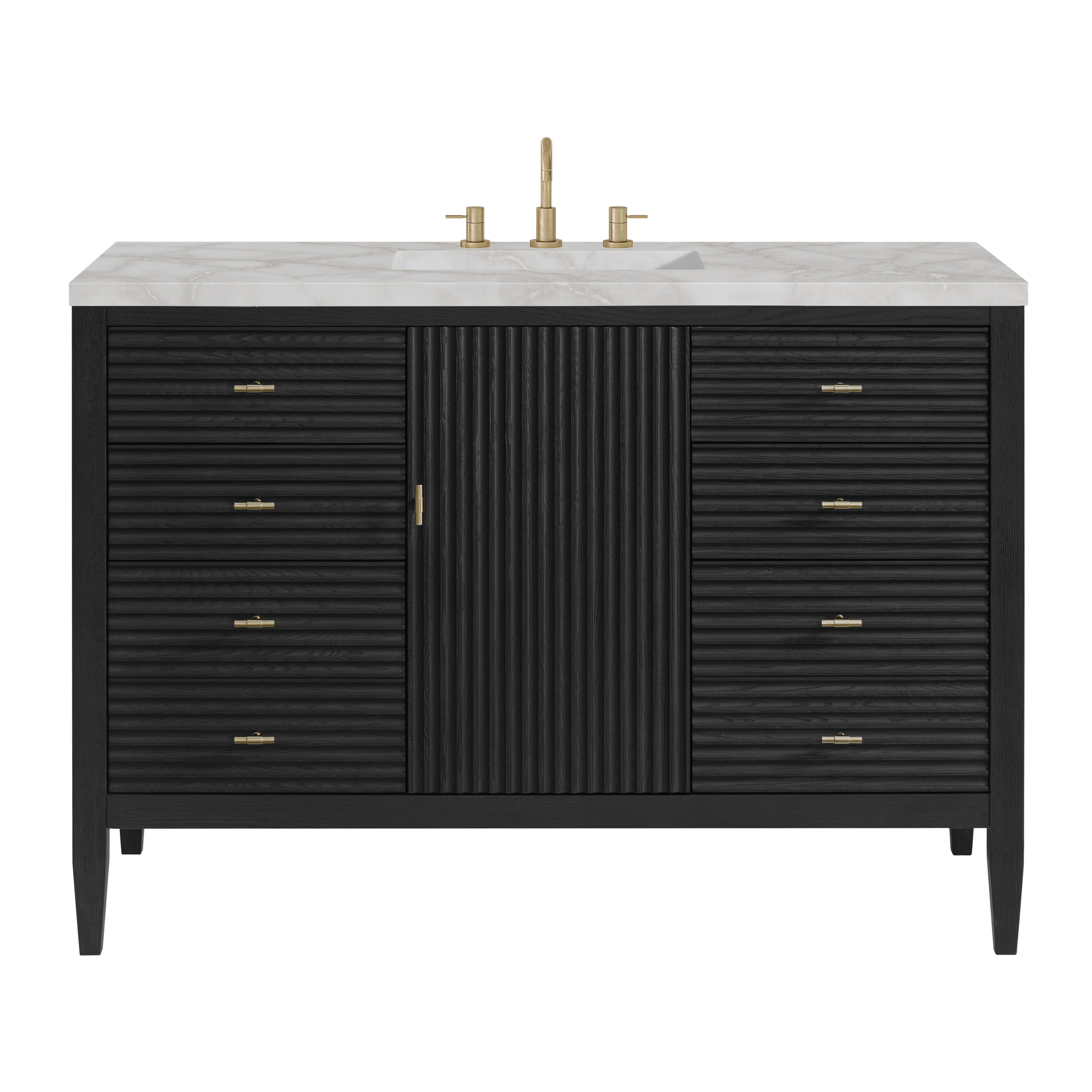 James Martin Vanities Myrrin 48" Vanity - Carbon Oak