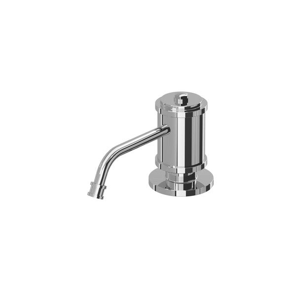 polished chrome soap dispenser