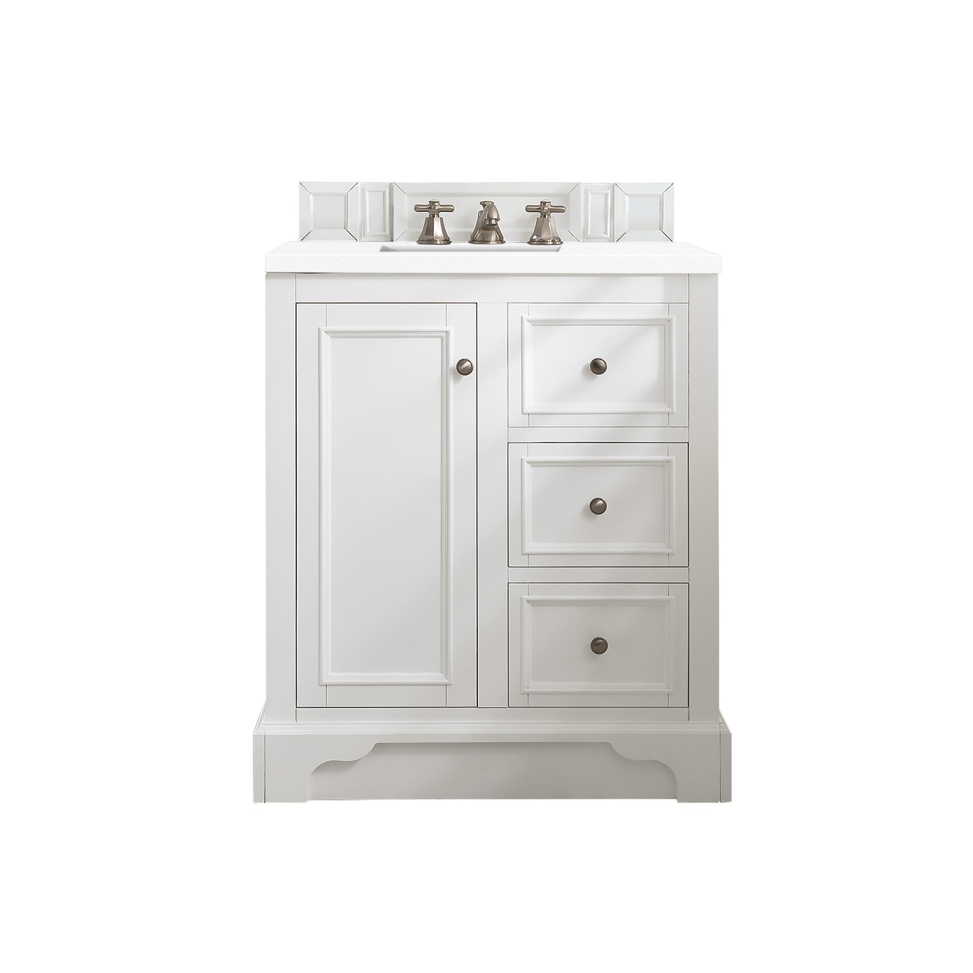 James Martin Vanities De Soto 30" Single Vanity - Bright White