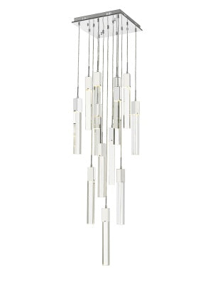 chrome flushmount pendant