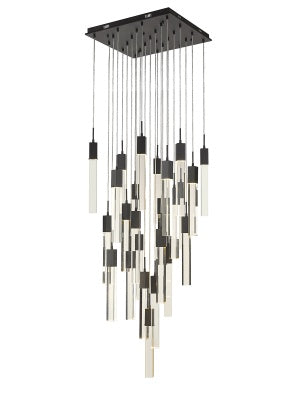 black flushmount pendant
