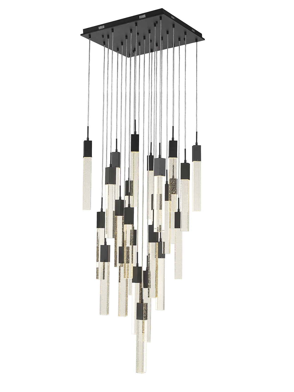 black flushmount pendant