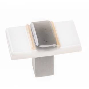 satin nickel long knob