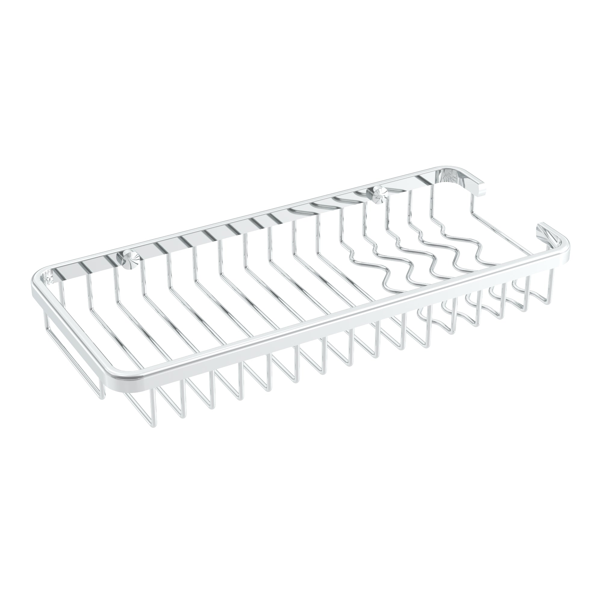 Chrome shower basket