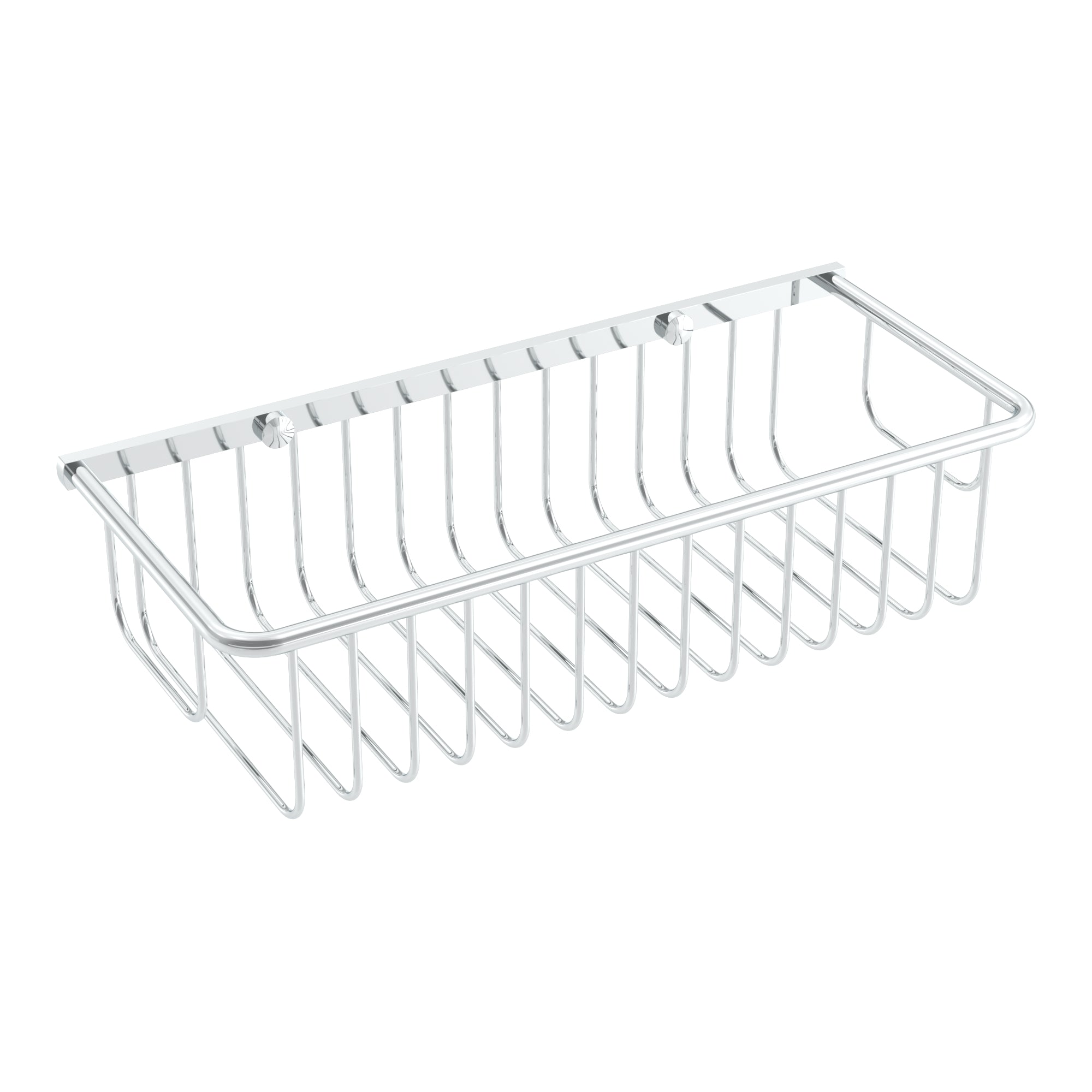 Chrome shower basket
