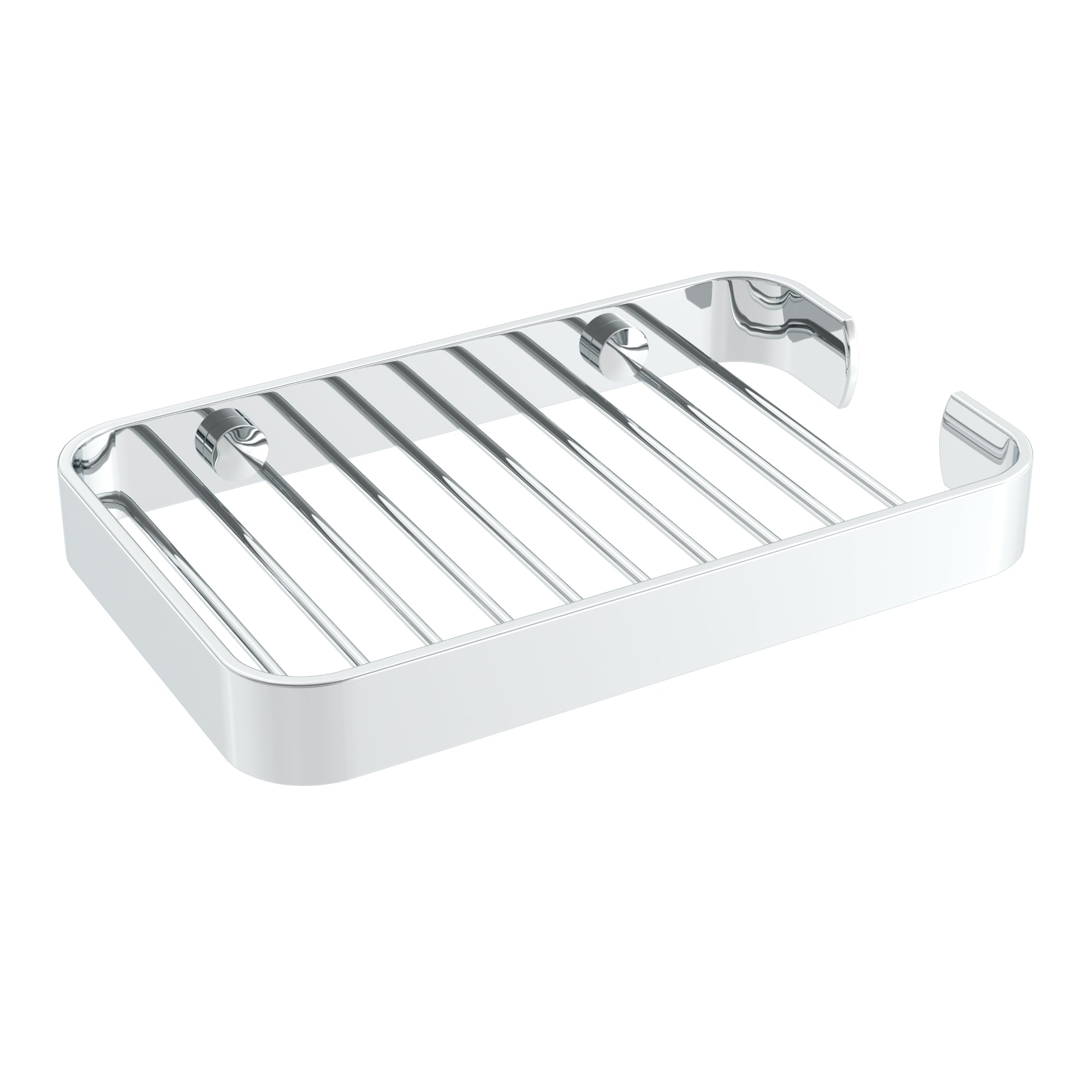 Chrome shower basket