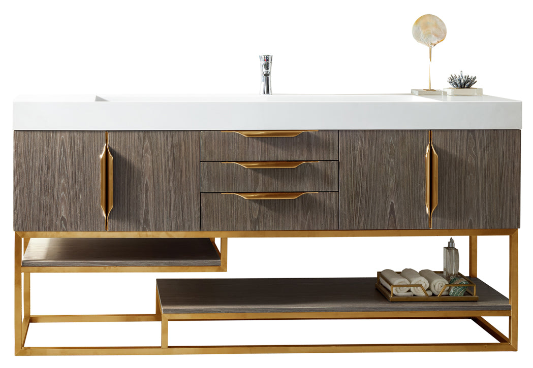 ash gray vanity