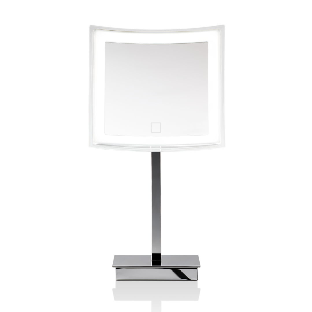 chrome led cosmetic mirror