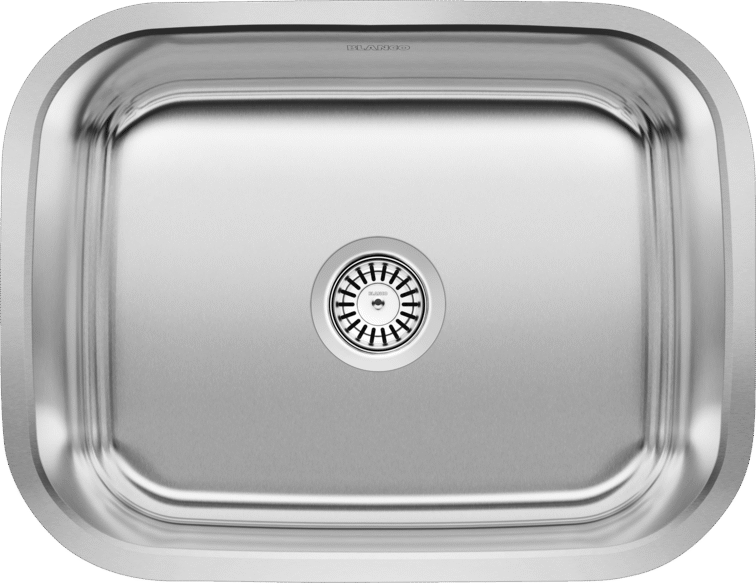 brushed stainless steel sink