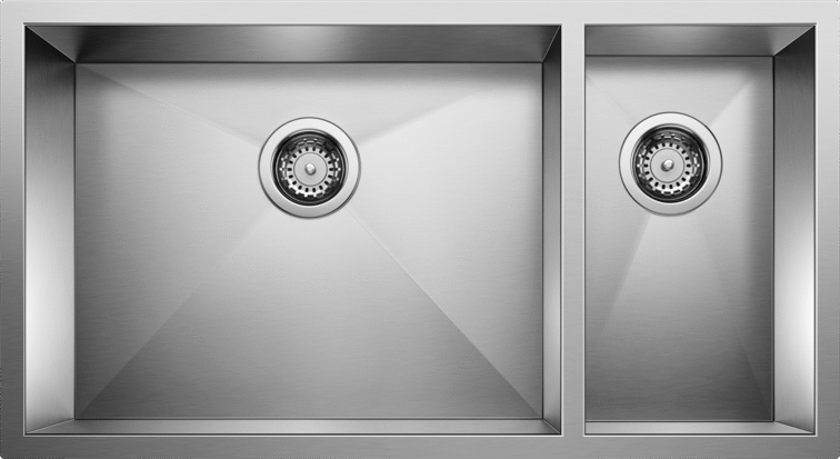satin polish stainless steel sink