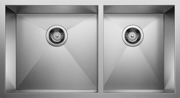 satin polish stainless steel sink