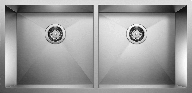 satin polish stainless steel sink