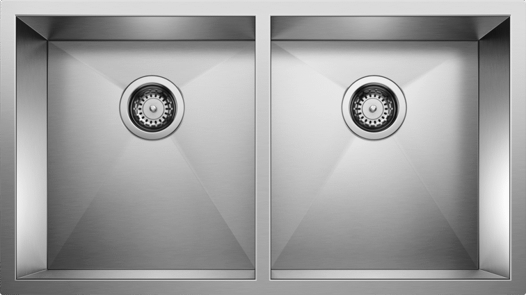 satin polish stainless steel sink