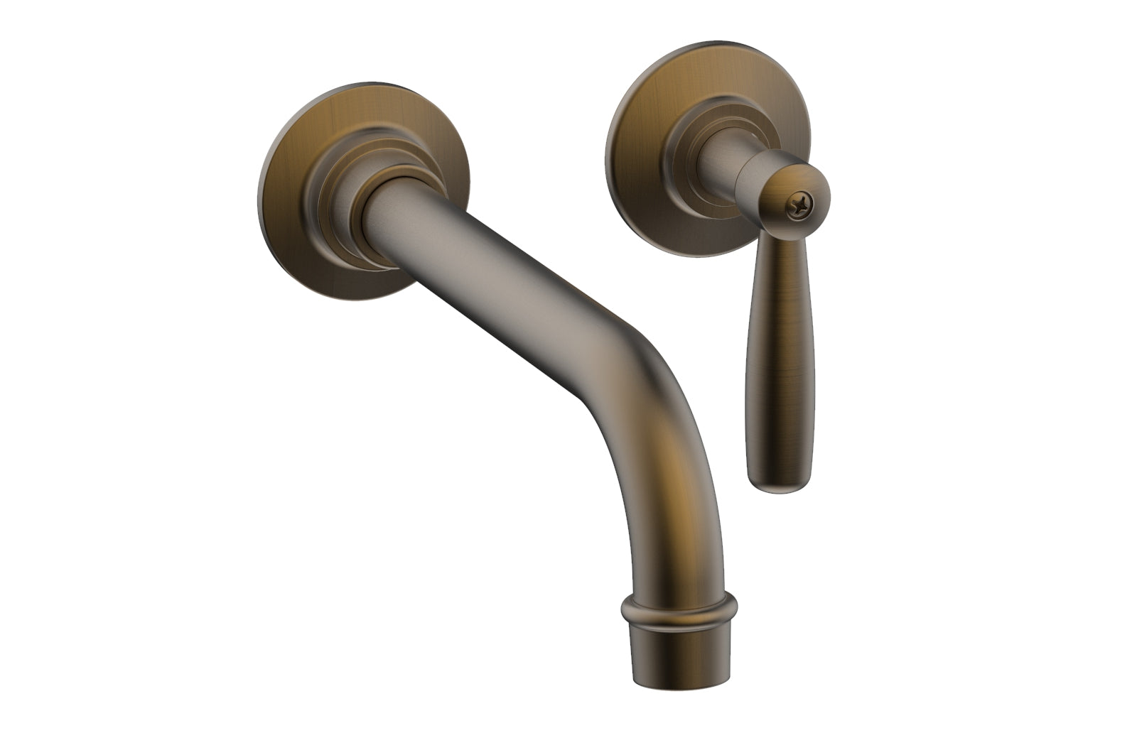 Phylrich WORKS Single Handle Wall Lavatory Set - Lever Handles