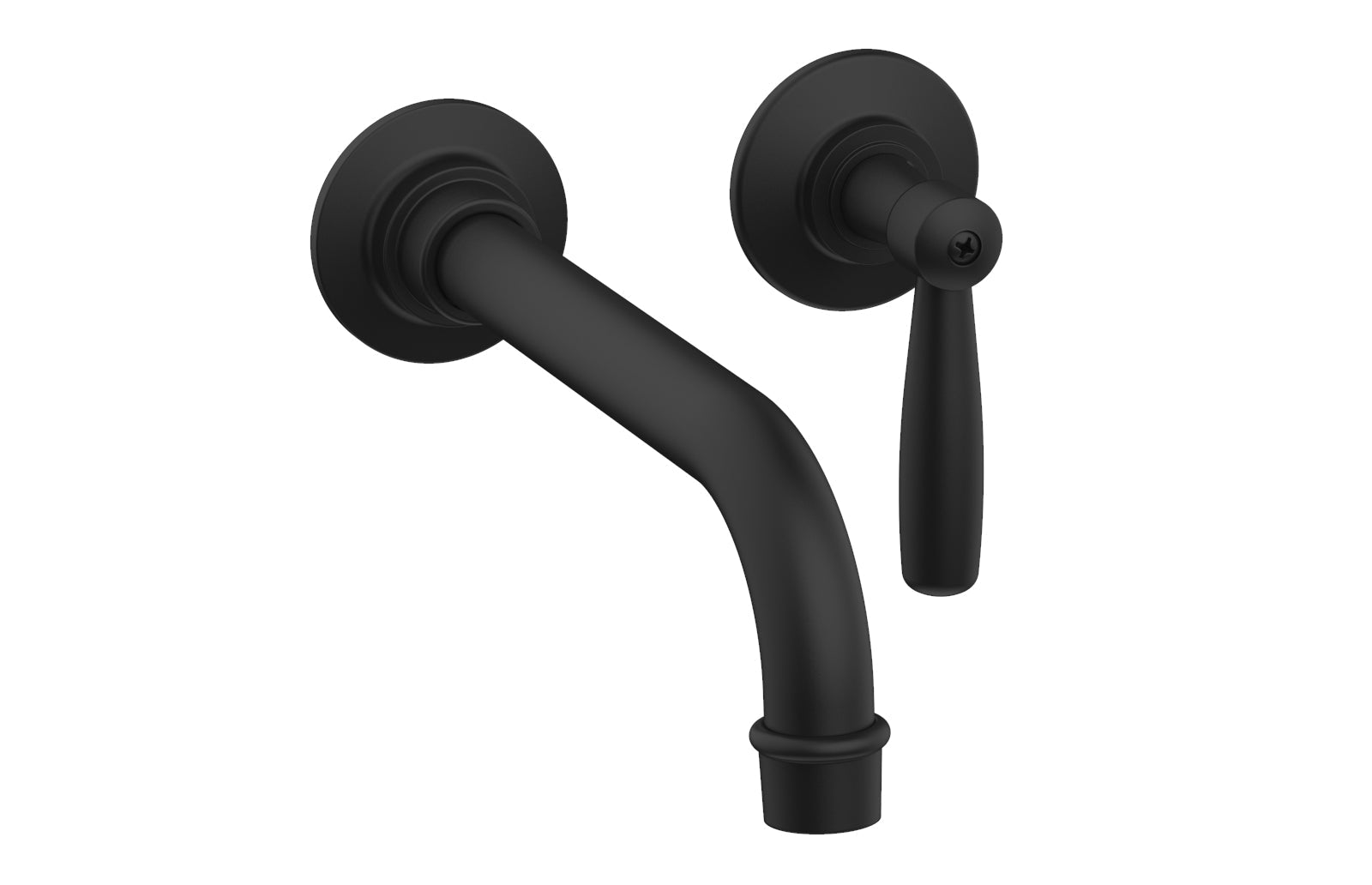 Phylrich WORKS Single Handle Wall Lavatory Set - Lever Handles
