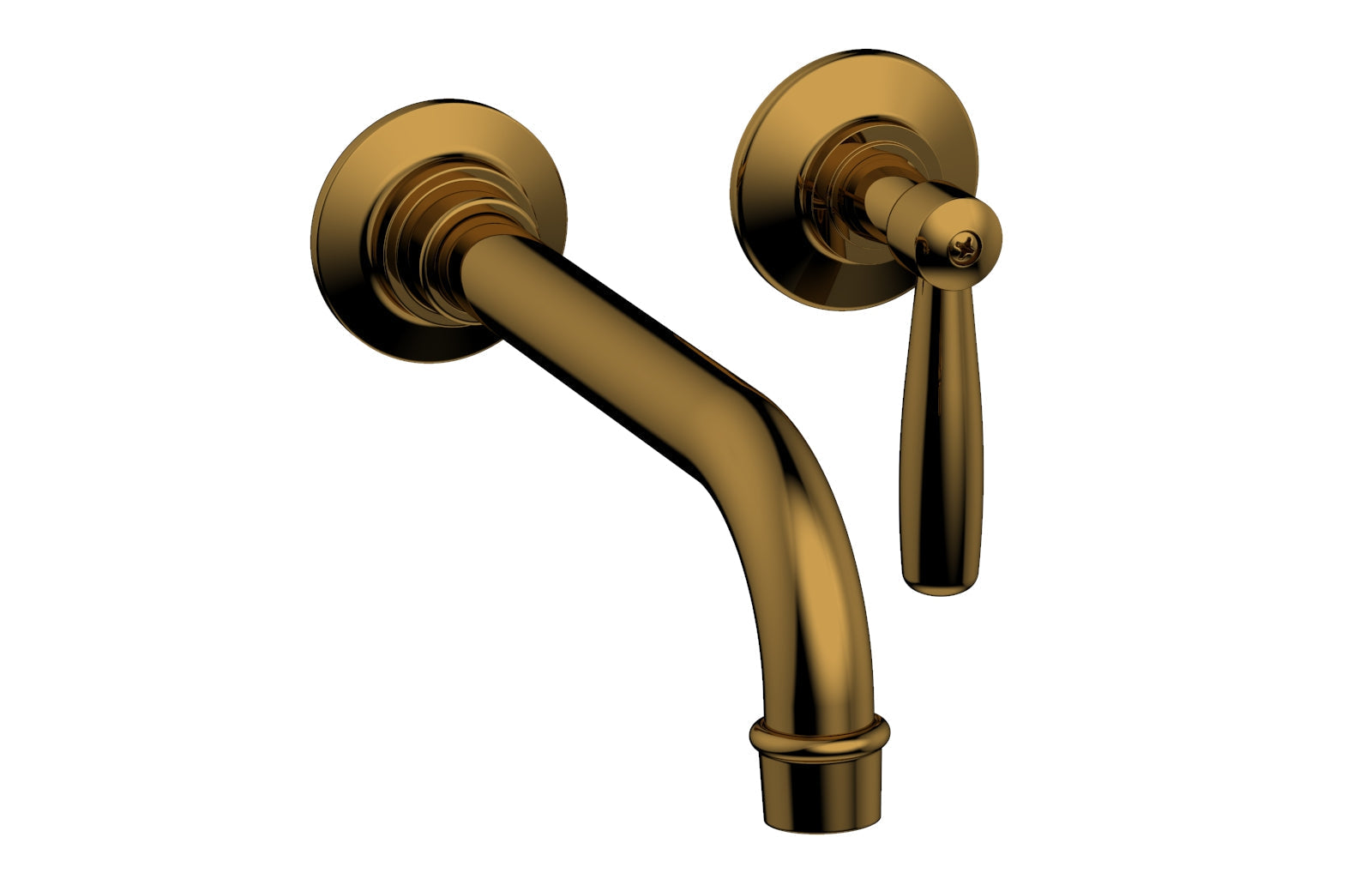 Phylrich WORKS Single Handle Wall Lavatory Set - Lever Handles