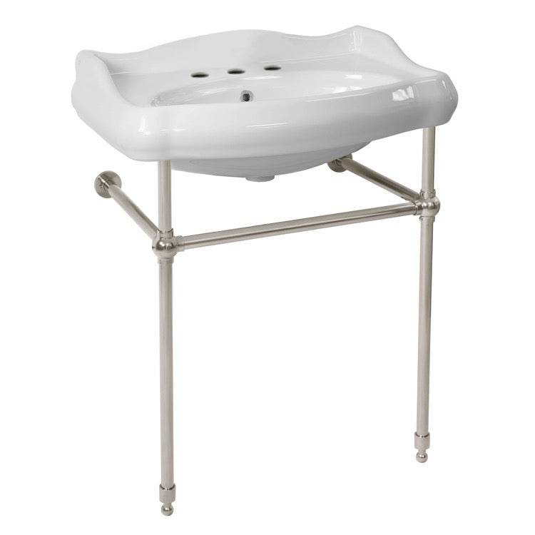 satin nickel bathroom sink