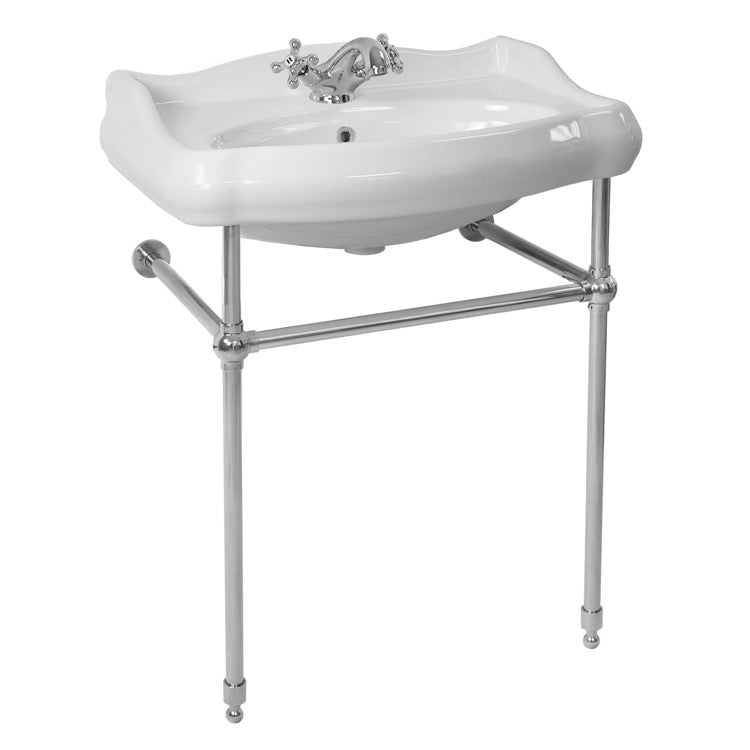 white bathroom sink