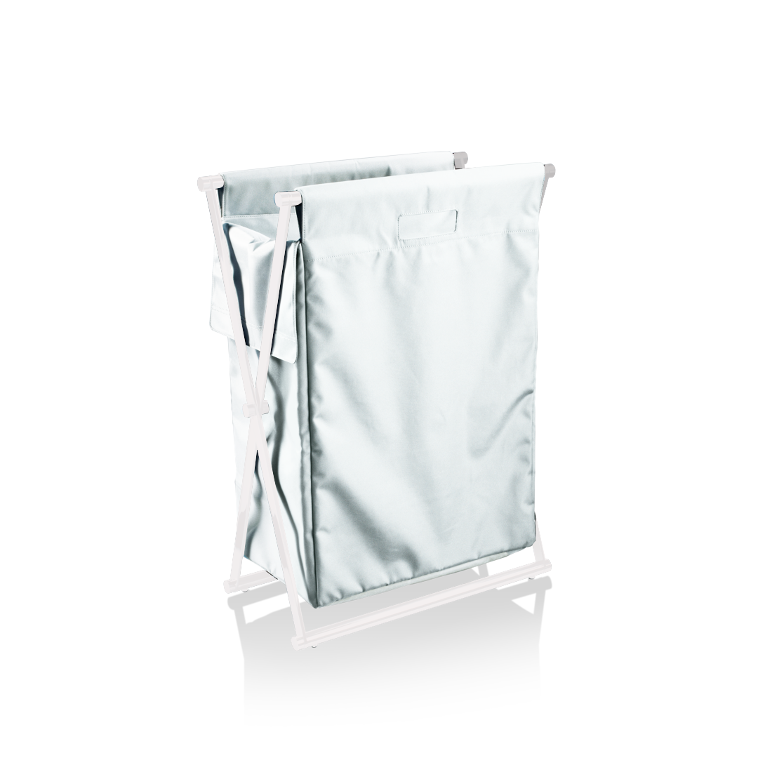 white laundry bag