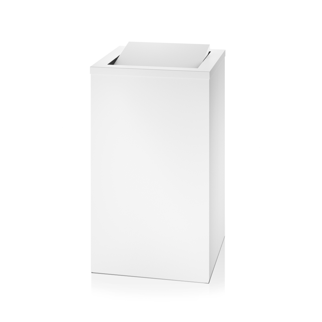 white matte laundry basket