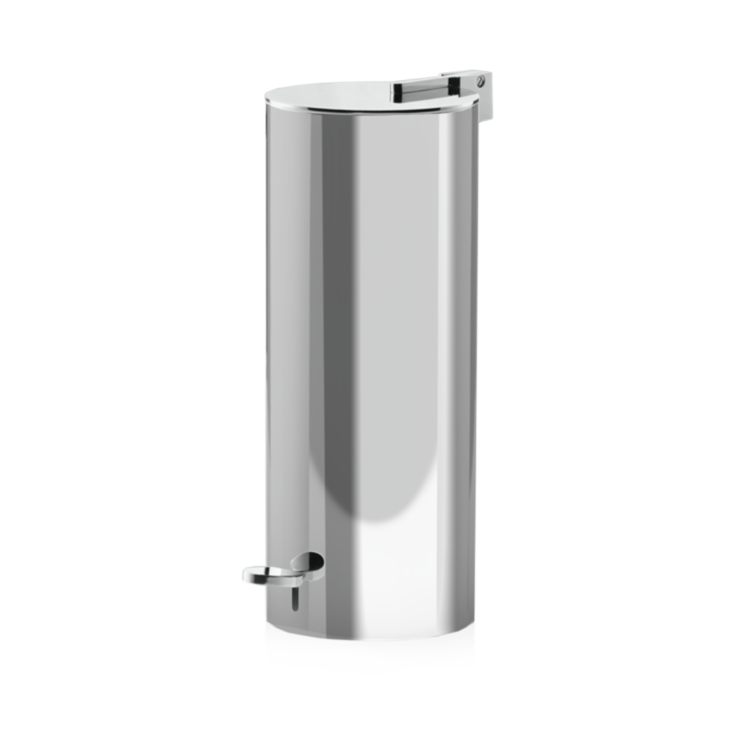 chrome waste bin