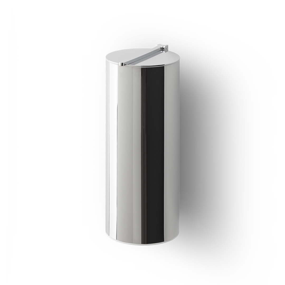 chrome waste bin