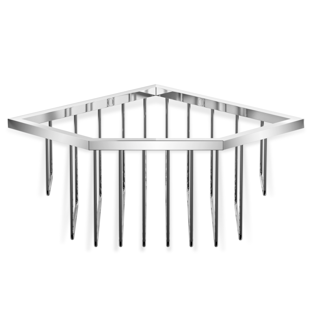 chrome shower basket