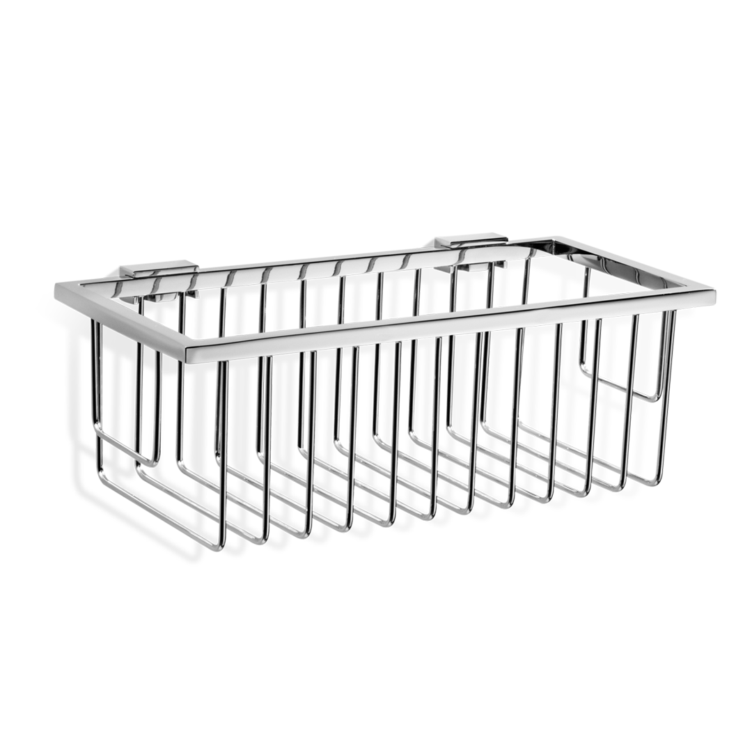 chrome shower basket