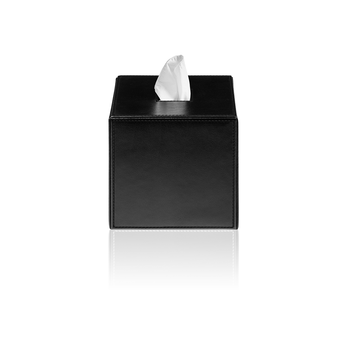 black square tissue box