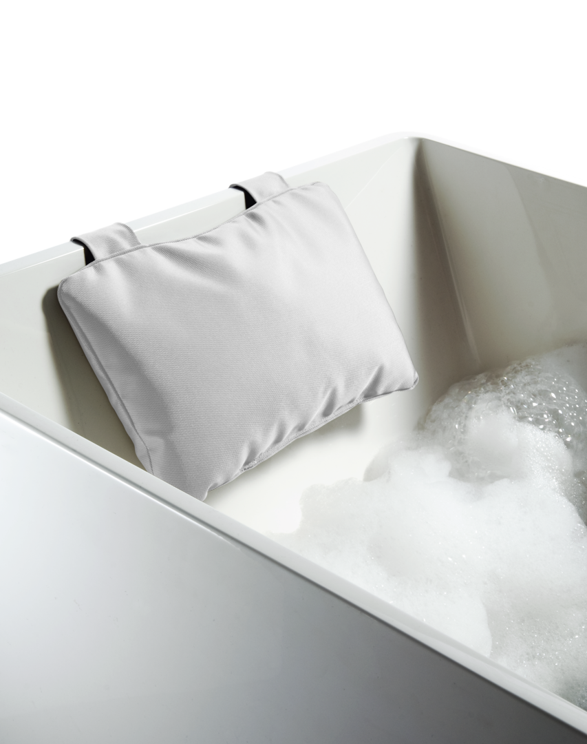 nylon/white bath pillow