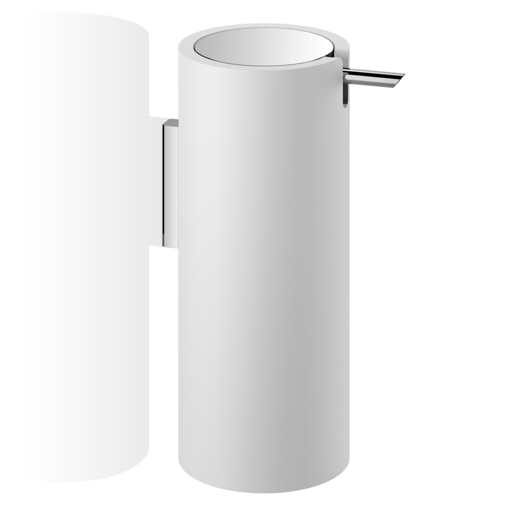 white/chrome soap dispenser