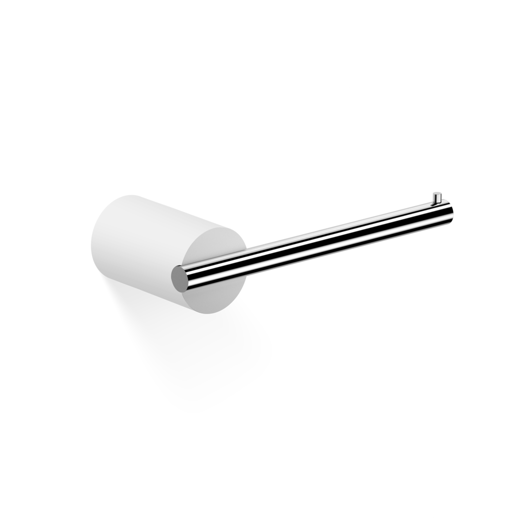white/chrome toilet paper holder