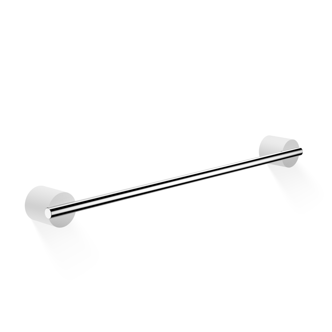 white/chrome towel rail