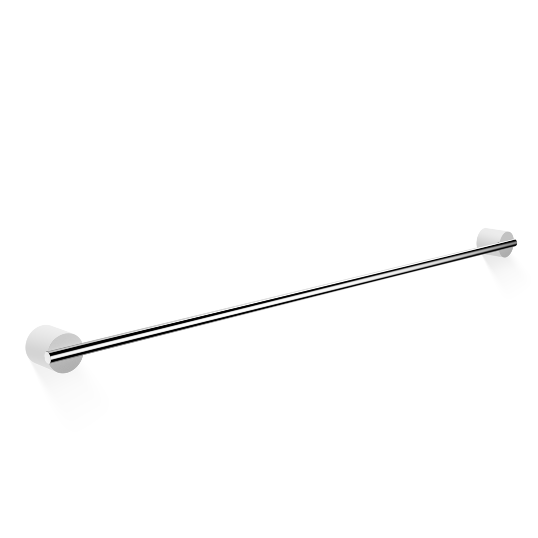 white/chrome towel rail