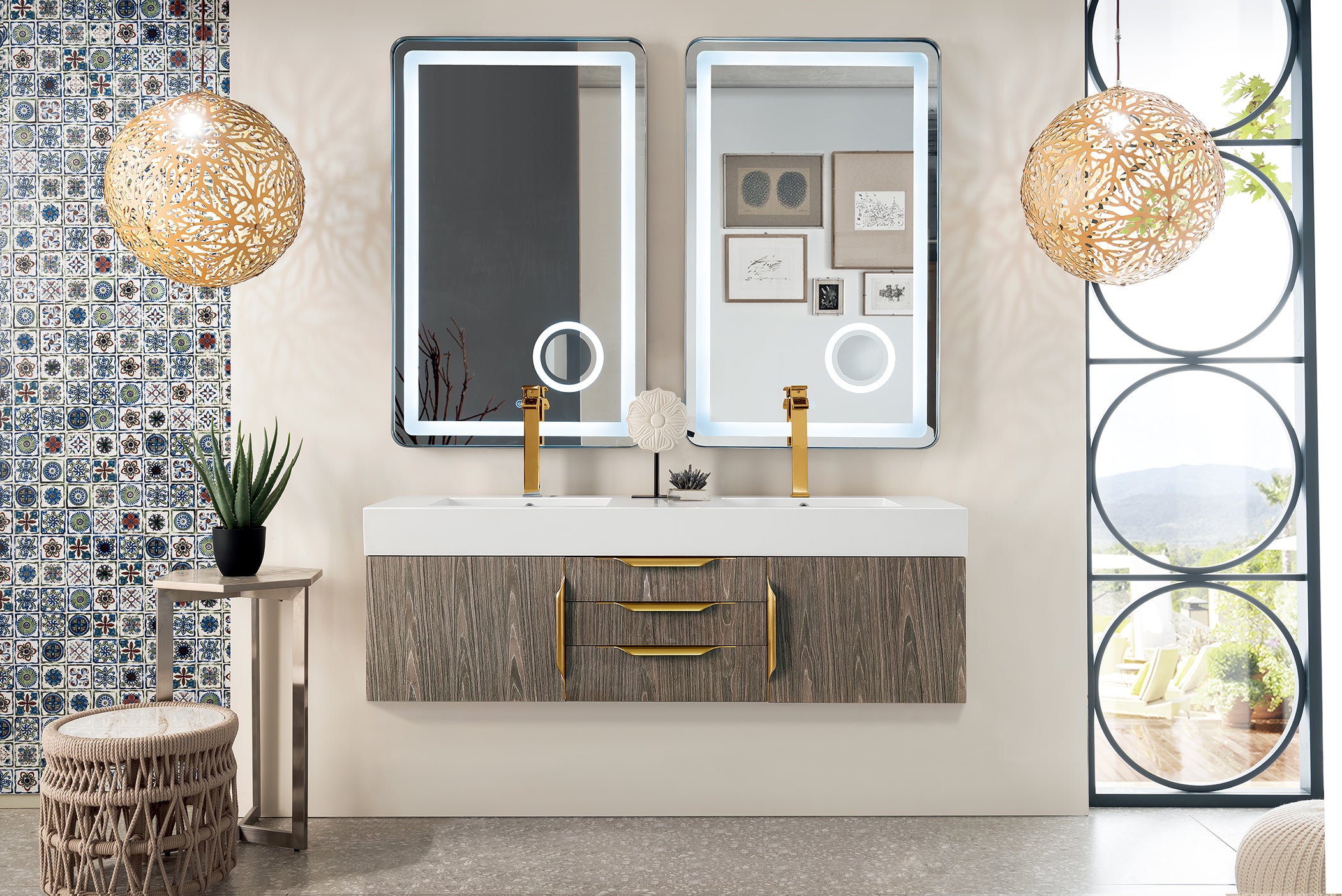 ash gray vanity