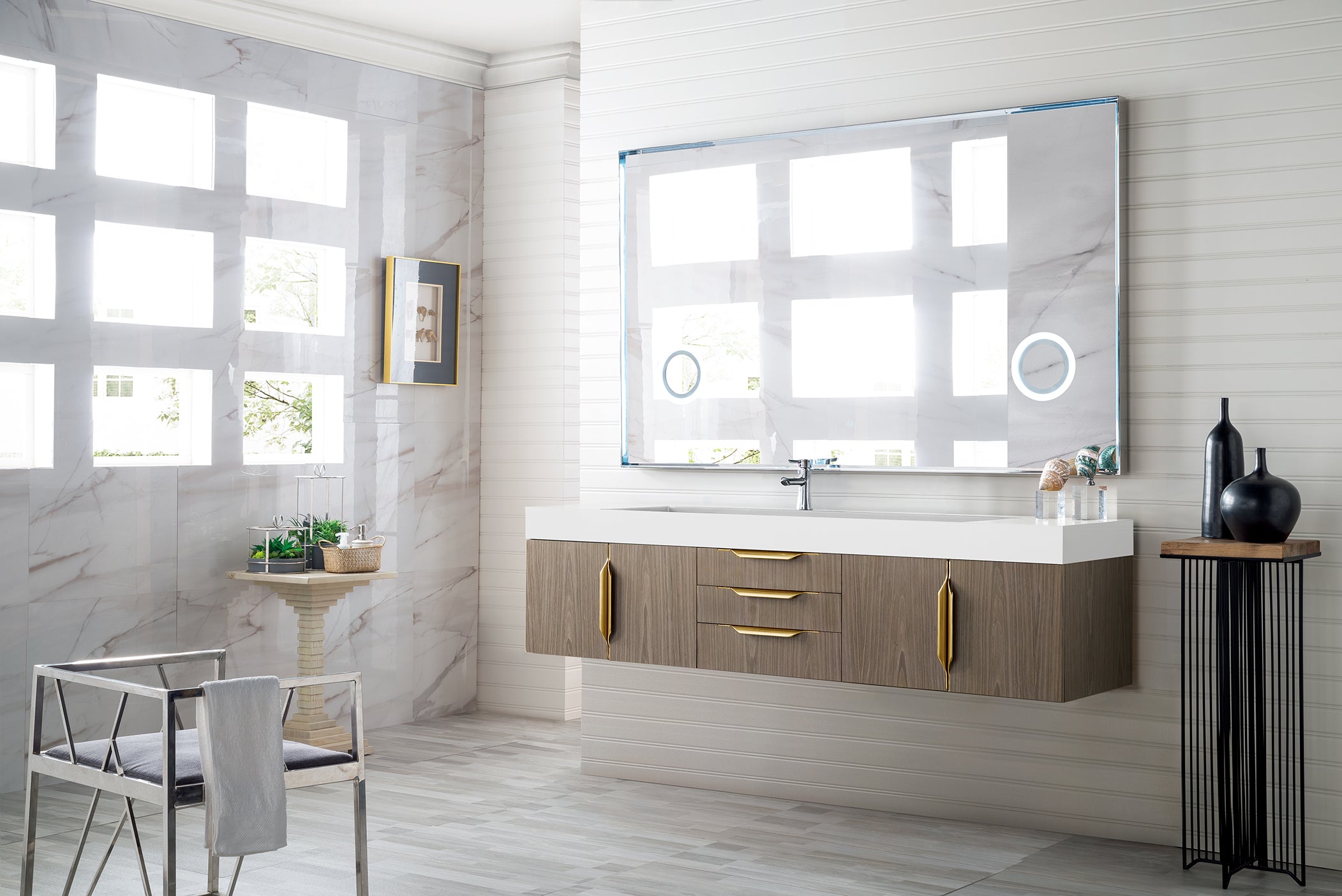 ash gray vanity