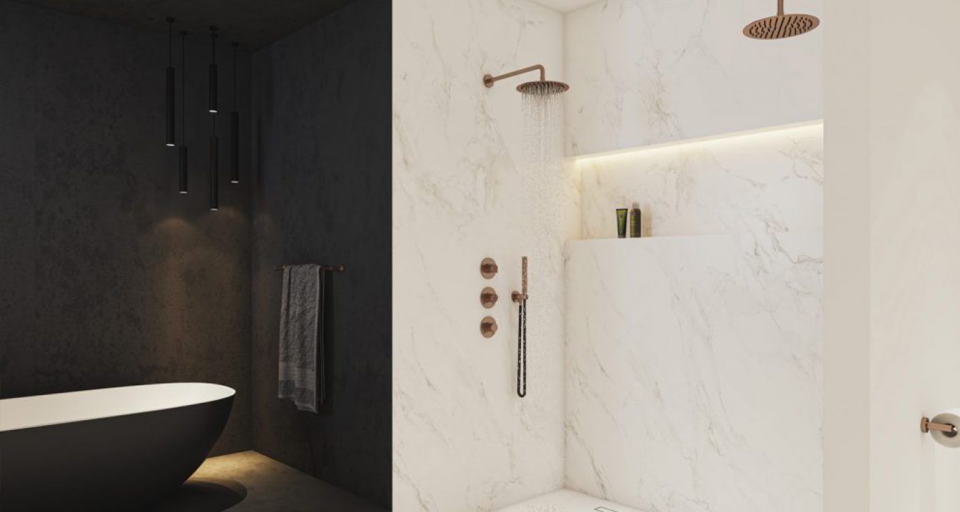 brushed shower