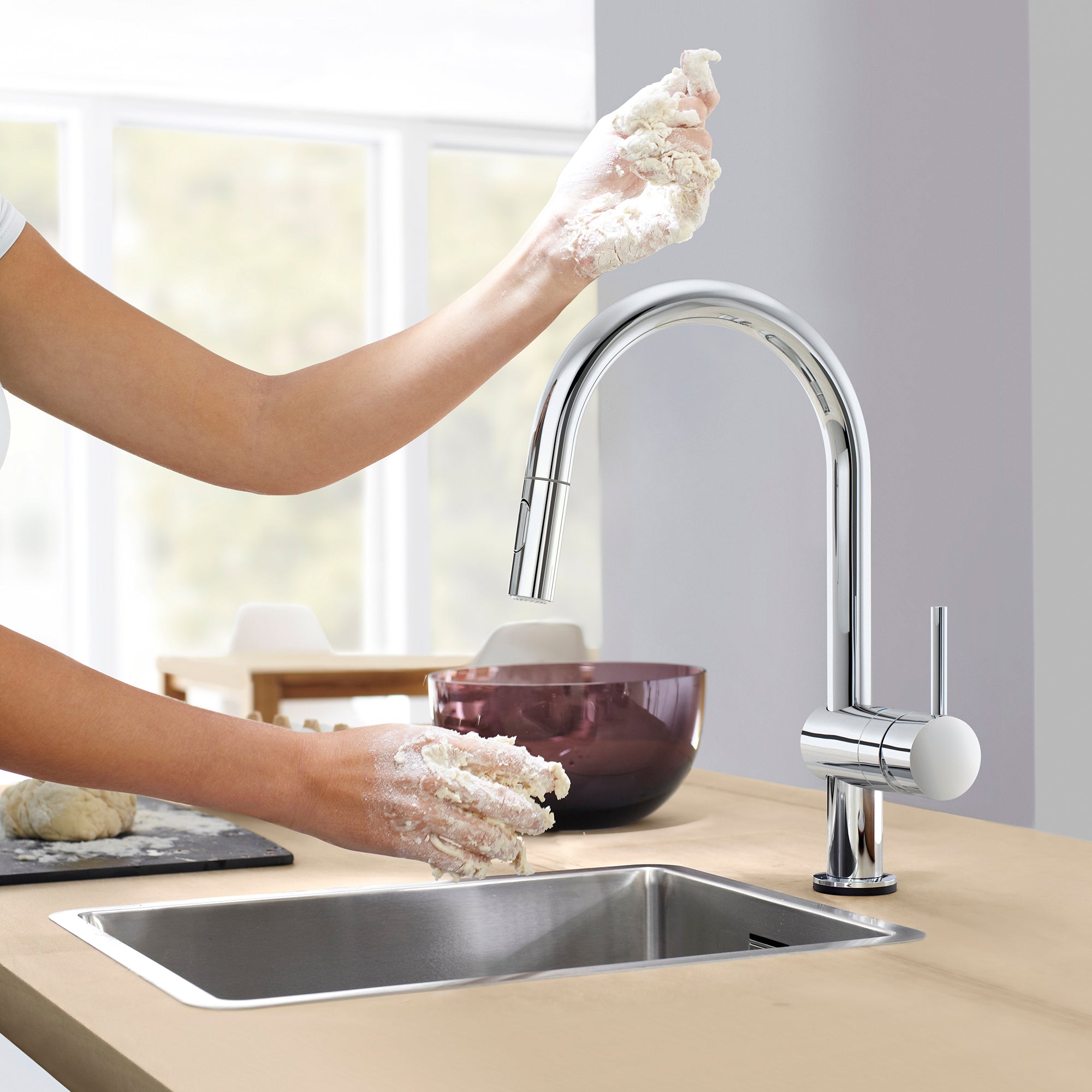 starlight chrome kitchen faucet