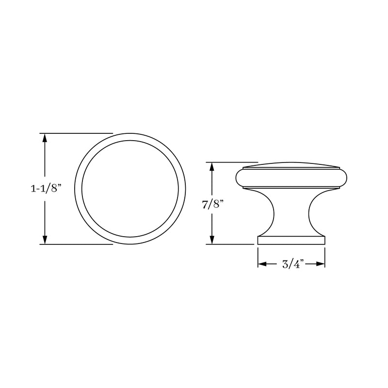 knob dimension
