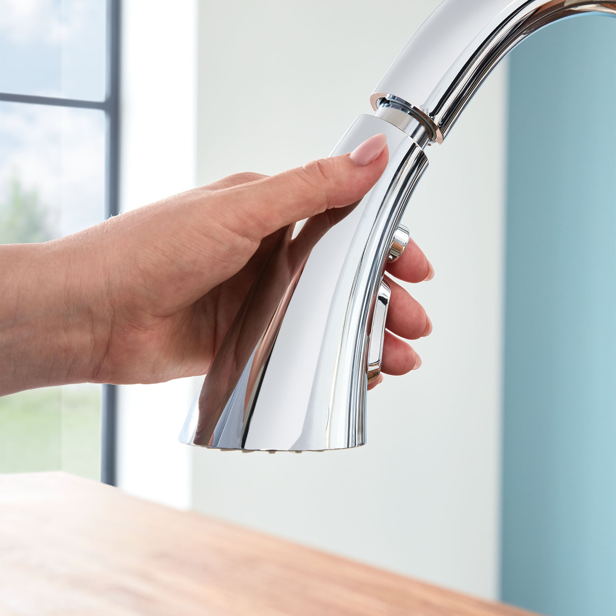 starlight chrome kitchen faucet