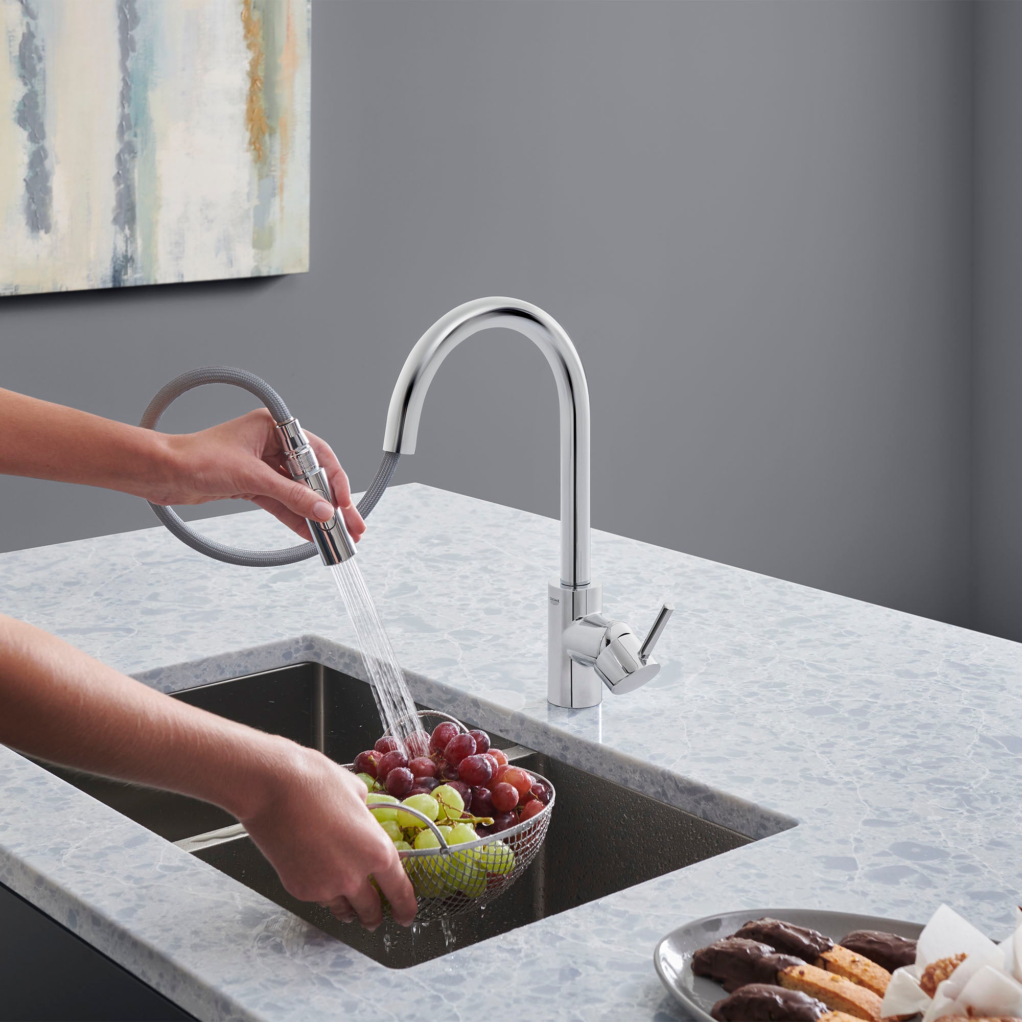 starlight chrome kitchen faucet