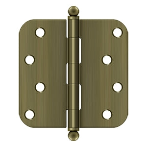 Deltana 4" x 4" x 5/8" Radius Hinge with Ball Tips