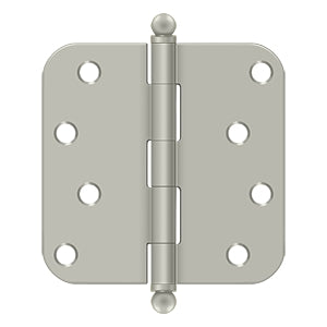 Deltana 4" x 4" x 5/8" Radius Hinge with Ball Tips