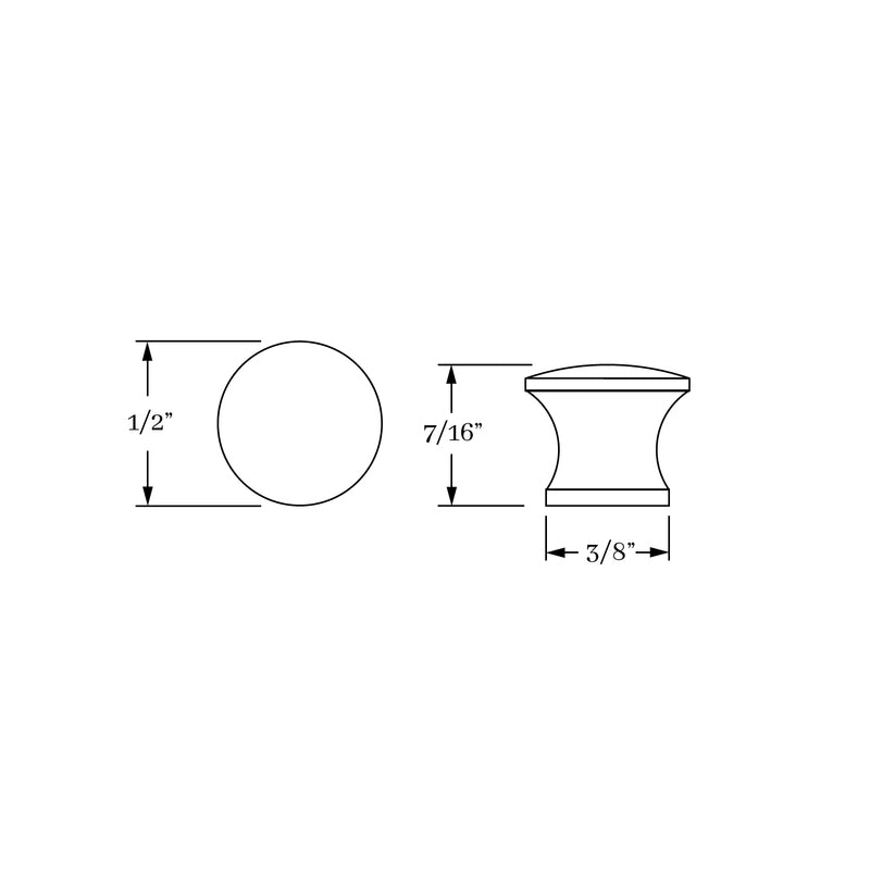 knob dimension