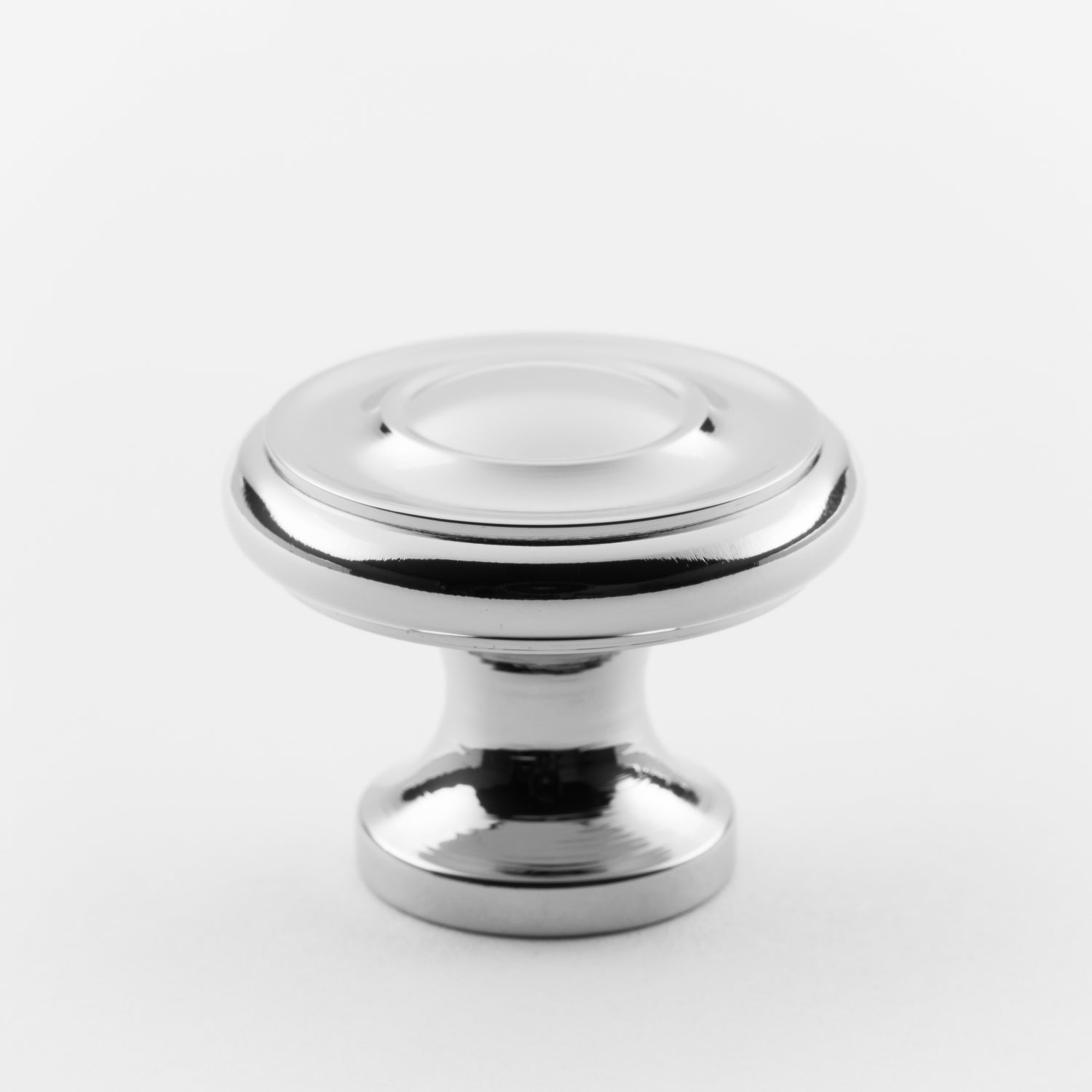 polished chrome knob